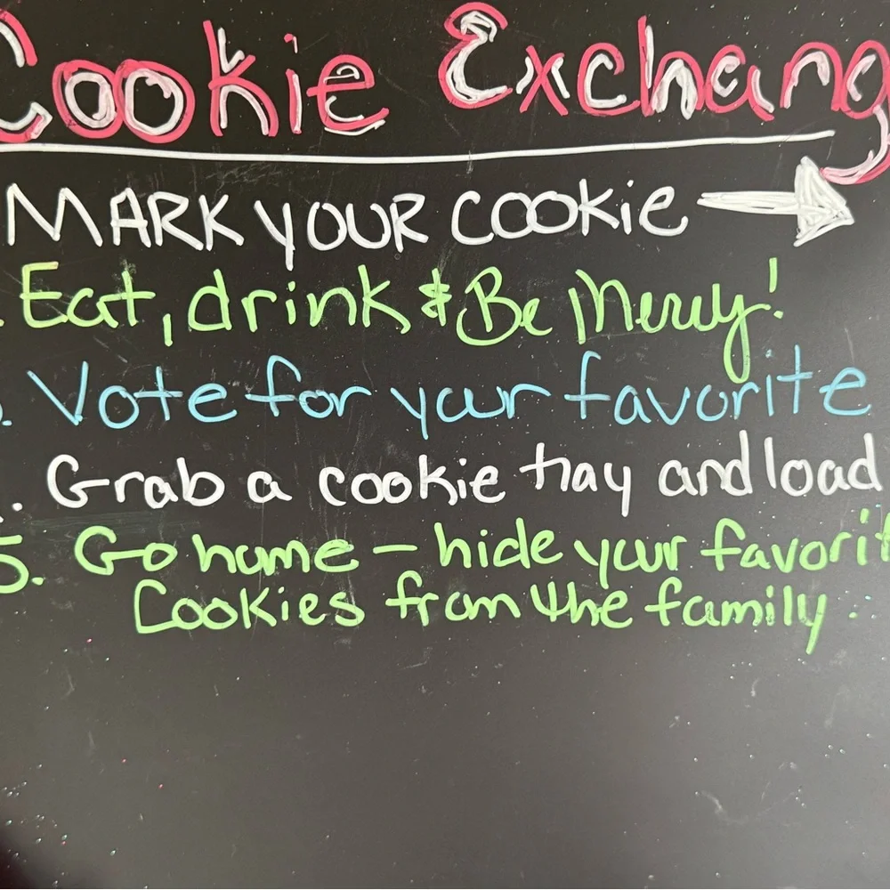 Homemade Cookie Exchange Sign with Gnomes